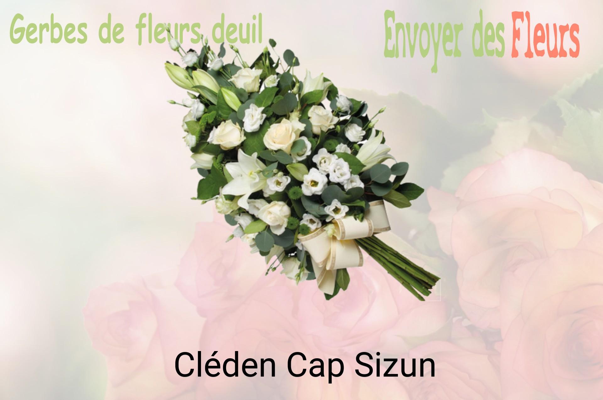 Gerbe de fleurs de deuil livrée à Cléden-Cap-Sizun